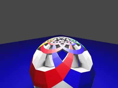 Inversed Lattice Lamp 3D print model