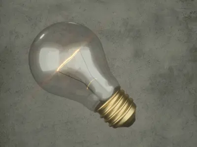 3d Lamp light bulb 3D model