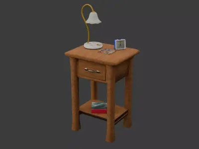 Bedside Table 3D model