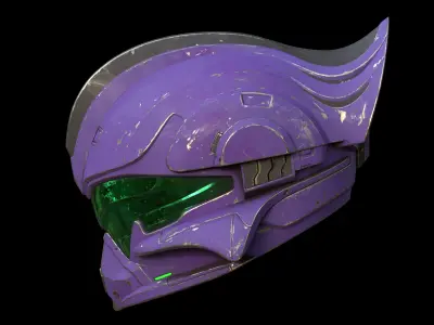 Helioskrill helmet with attachment 3d print file 3D print model
