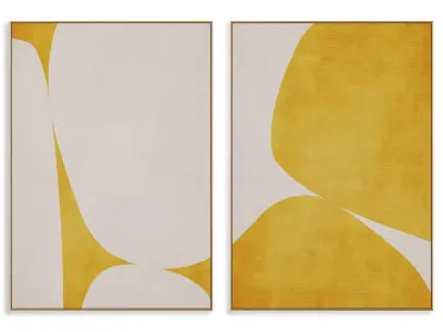Abstract Painting Frame set 3D model 874