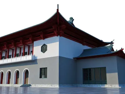 Japanese Temple 3D model