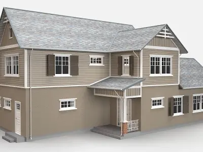 Traditional House 16 Low-poly 3D model