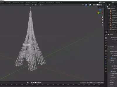 eiffel tower Free 3D model