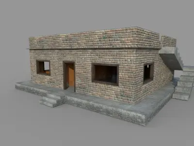 3D Houses house Low-poly 3D model