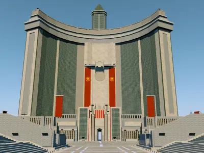 Sovjet USSR Parade Square 3D model