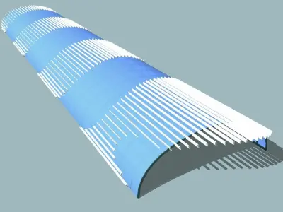 Glass canopy  3D model