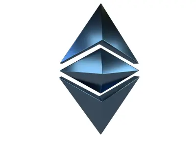 Ethereum Classic v2 006 Low-poly 3D model