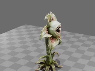 Alien Plant Carnivore 3D model