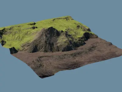 TERRAFORM Coastal 01 Low-poly 3D model