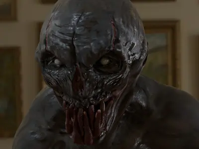 DARK ENTITY Low-poly 3D model