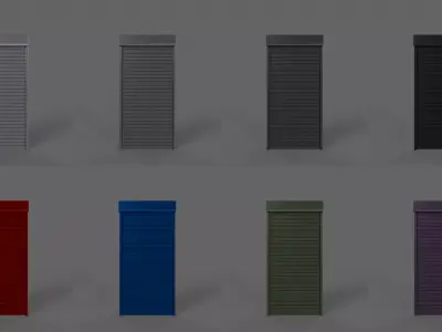 PBR Gate Fence Door Wall - 60 Models 3D Model Pack