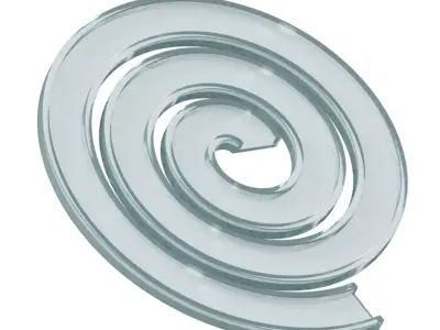 Transparent Spiral Racetrack 3D model