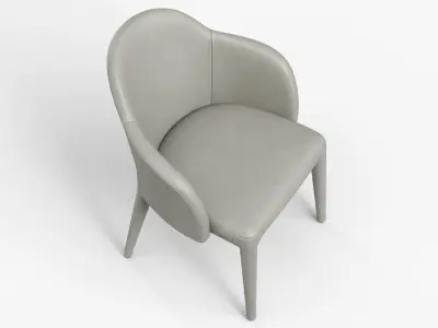 Fendi Chair Cream - PBR Low-poly 3D model