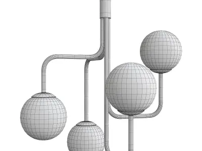 Sabina Grubbeson Strapatz Glob Brass Low-poly 3D model