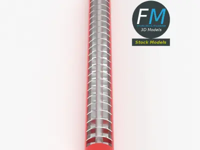 Neon ceiling light 1 3D model