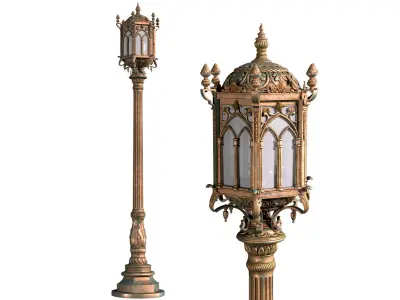 Eastern street lamp lantern Outdoor  3D model