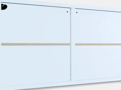 BESTA Shelf unit with doors 15 Low-poly 3D model