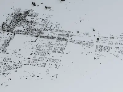 Abu Dhabi Streets and Buildings 3D model