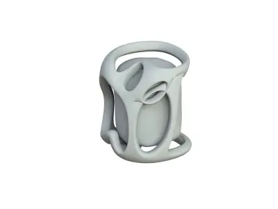 SciFi Shape Object Low Poly  Low-poly 3D model