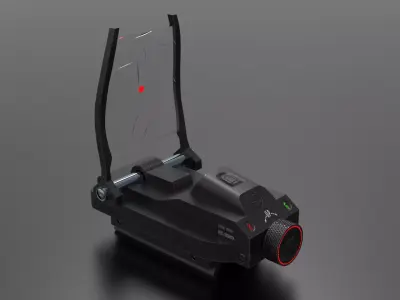 Red Green Dot Sight Low-poly 3D model