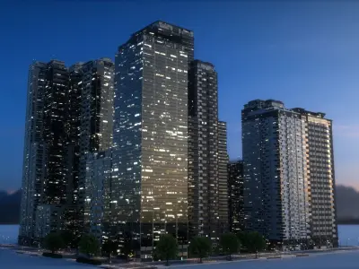 City Block Type B28 3D model