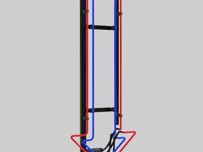 Neon Arrow Sign 3D model