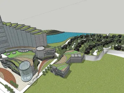 vacation spot-Resort-Fashion Leisure Hotel-0189 3D model