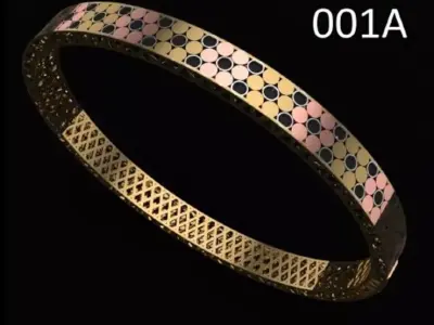 bracelet 3D print model 12