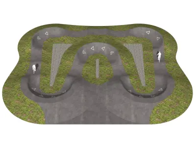 Pump track 01 3D model