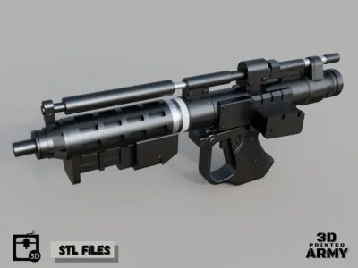 E-5 Blaster Rifle - 3D print Files - Star Wars 3D print model