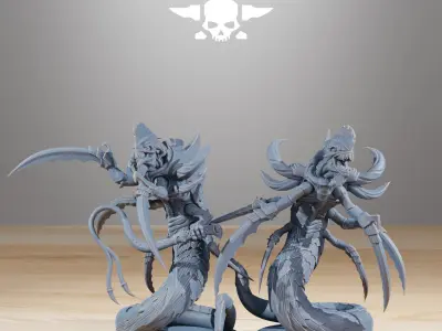 Xenarid Serpents 3D print model