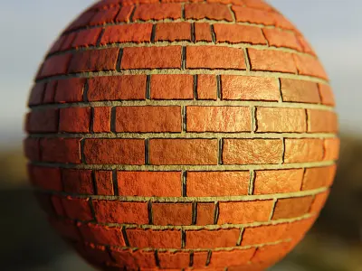 Procedural Brick Wall Material - Blender Cycles Ready Texture