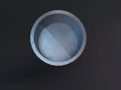 Trash Can - Game Ready - PBR 3D Model Low-poly 3D model