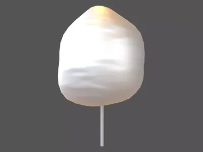 Cotton Candy V1 011 Low-poly 3D model