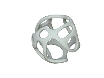 SciFi Cube Object No 22971 Low Poly Shape Texture