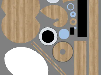 EB Atom Ceiling Fixture 3D model