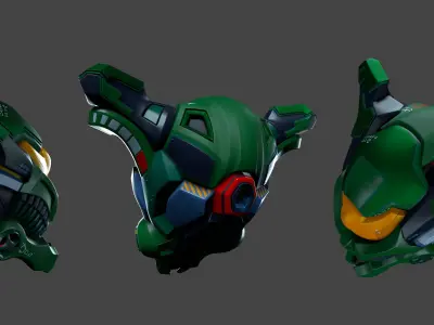 Elien Helmet 01 03 3D model