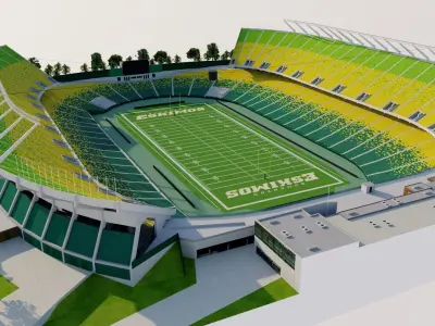 Commonwealth Stadium - Edmonton Canada 3D model