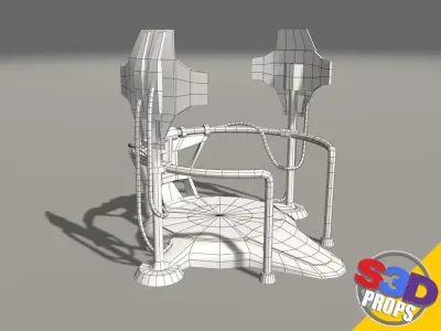 Scifi teleporter 3D model