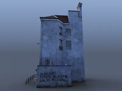 Paris Rendezvous house Low-poly 3D model