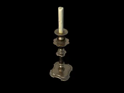 Candle Stand  3D model Low-poly 3D model