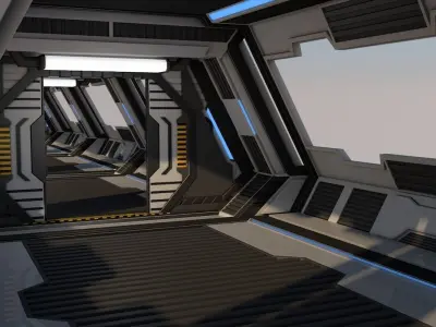 Sci Fi Corridor 3D model