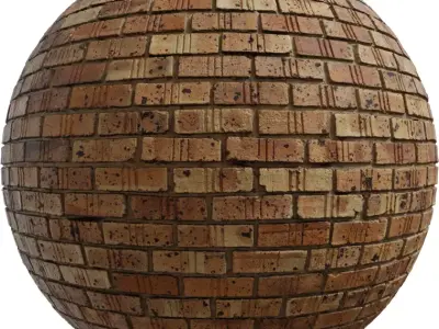 Patterned Terracotta Brick Wall PBR Texture  Texture