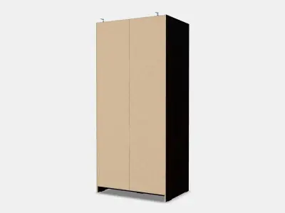 RAKKESTAD Wardrobe with 2 doors Low-poly 3D model
