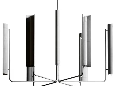 Kelly Wearstler Carson Six Light Pendant Lamp 3D model