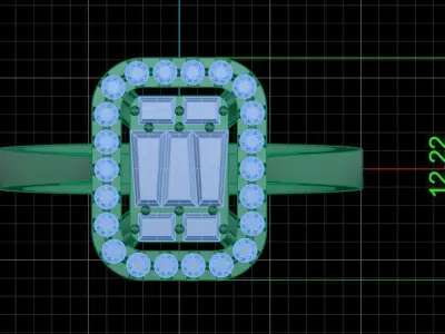 Jewelry ring 437 3D print model