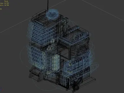 Different dimension world - city hall 3D model