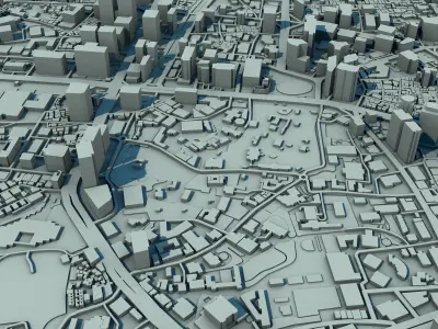 Seoul City South Korea 3D print model