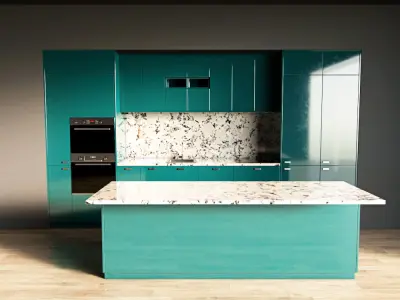 80-Kitchen8 glossy 7 3D model